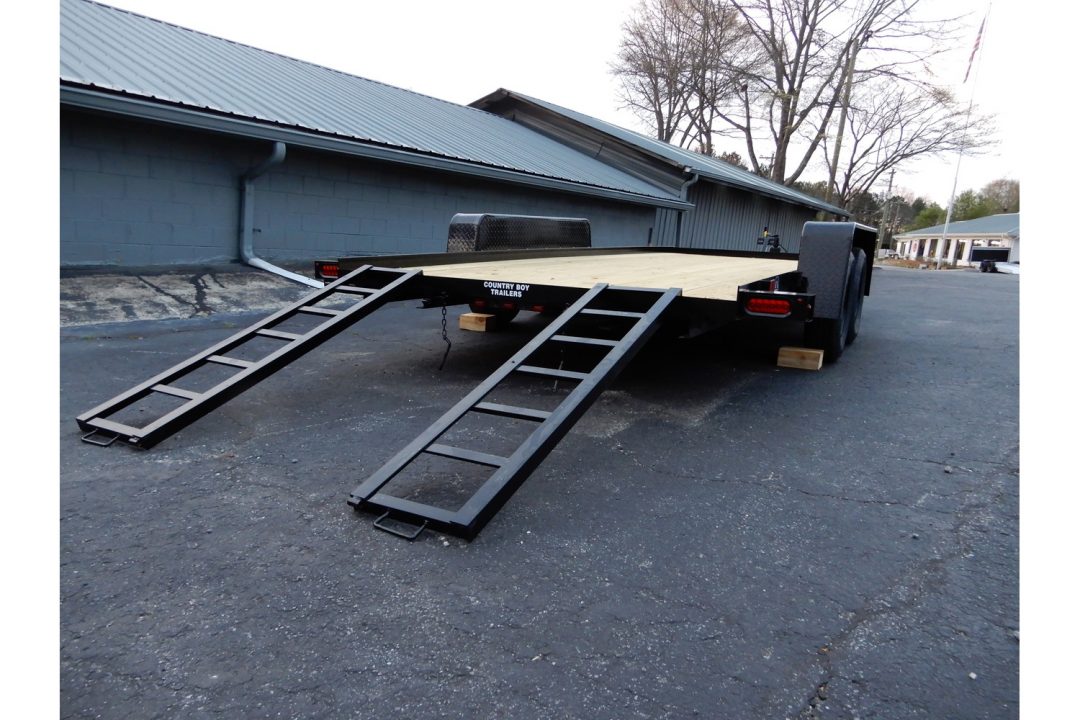 New 2027 Currahee 7'x20' Car Hauler, 20' Deck, 5' Ramps, 7K GVWR