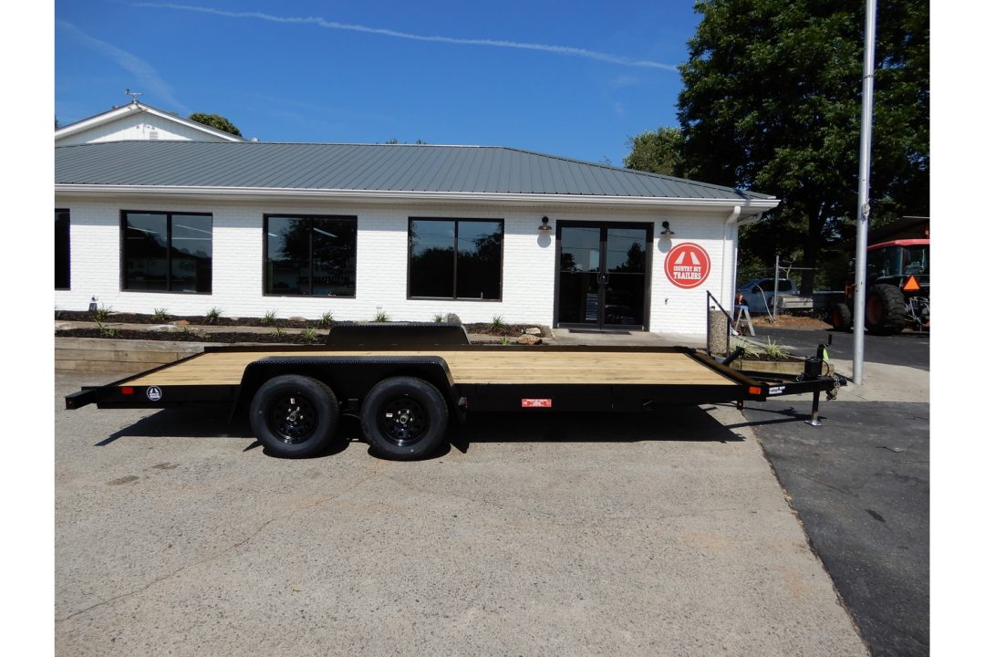 New 2027 Currahee 7'x20' Car Hauler, 20' Deck, 5' Ramps, 7K GVWR