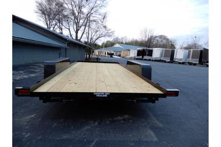 New 2027 Currahee 7'x20' Car Hauler, 20' Deck, 5' Ramps, 7K GVWR