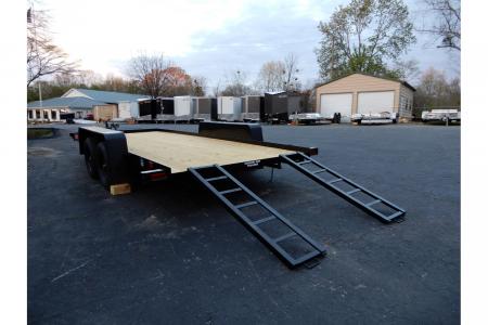 New 2027 Currahee 7'x20' Car Hauler, 20' Deck, 5' Ramps, 7K GVWR