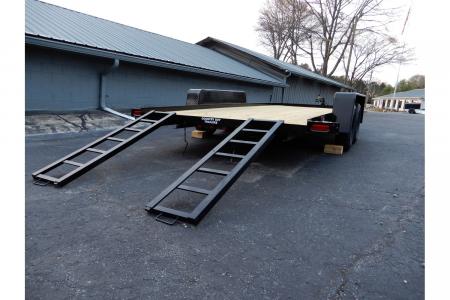 New 2027 Currahee 7'x20' Car Hauler, 20' Deck, 5' Ramps, 7K GVWR
