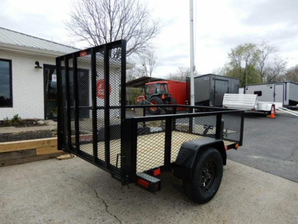 New 2027 Currahee 5x8' Utility, 2' Wire Side, Removable Ramp Gate