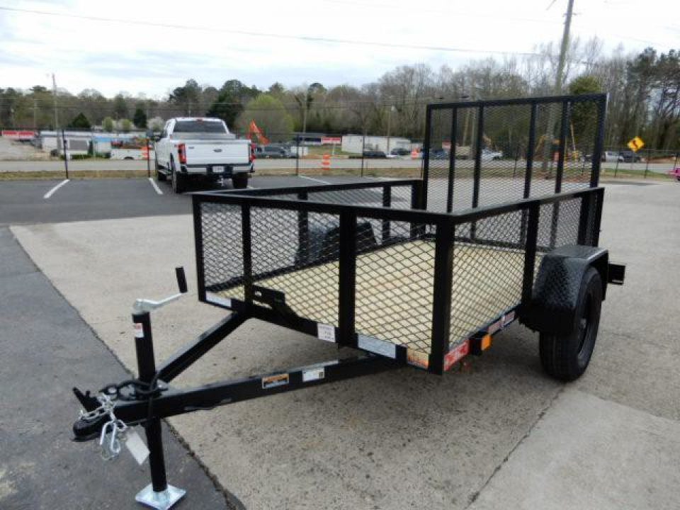 New 2027 Currahee 5x8' Utility, 2' Wire Side, Removable Ramp Gate