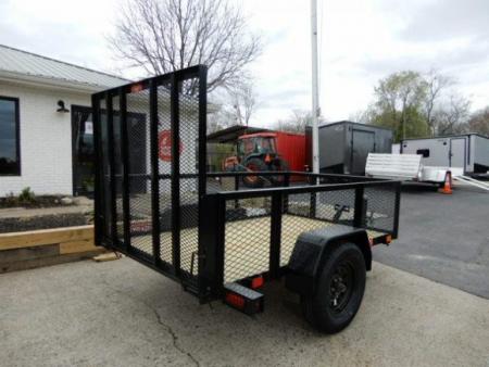 New 2027 Currahee 5x8' Utility, 2' Wire Side, Removable Ramp Gate