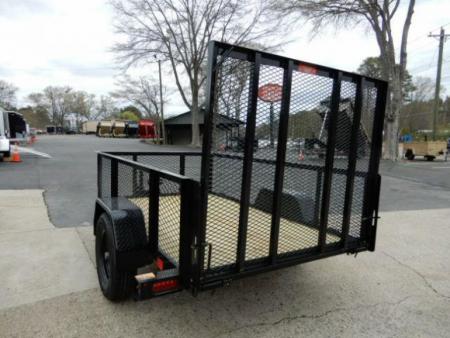 New 2027 Currahee 5x8' Utility, 2' Wire Side, Removable Ramp Gate