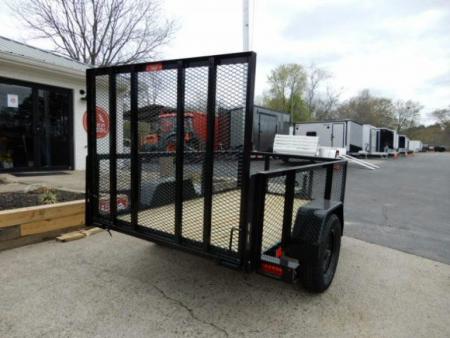 New 2027 Currahee 5x8' Utility, 2' Wire Side, Removable Ramp Gate