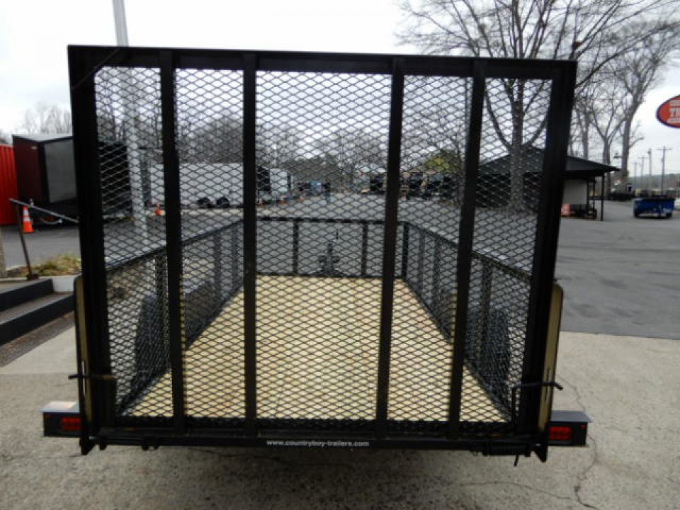 New 2027 Currahee 5x10 Utility, 2' Mesh Sides, Removable Ramp Gate
