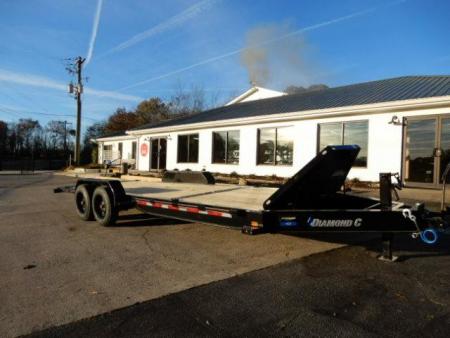 New 2025 Diamond C 22'x80" Tilt Equipment, 18K GVWR, Torsion Axles, HDT208