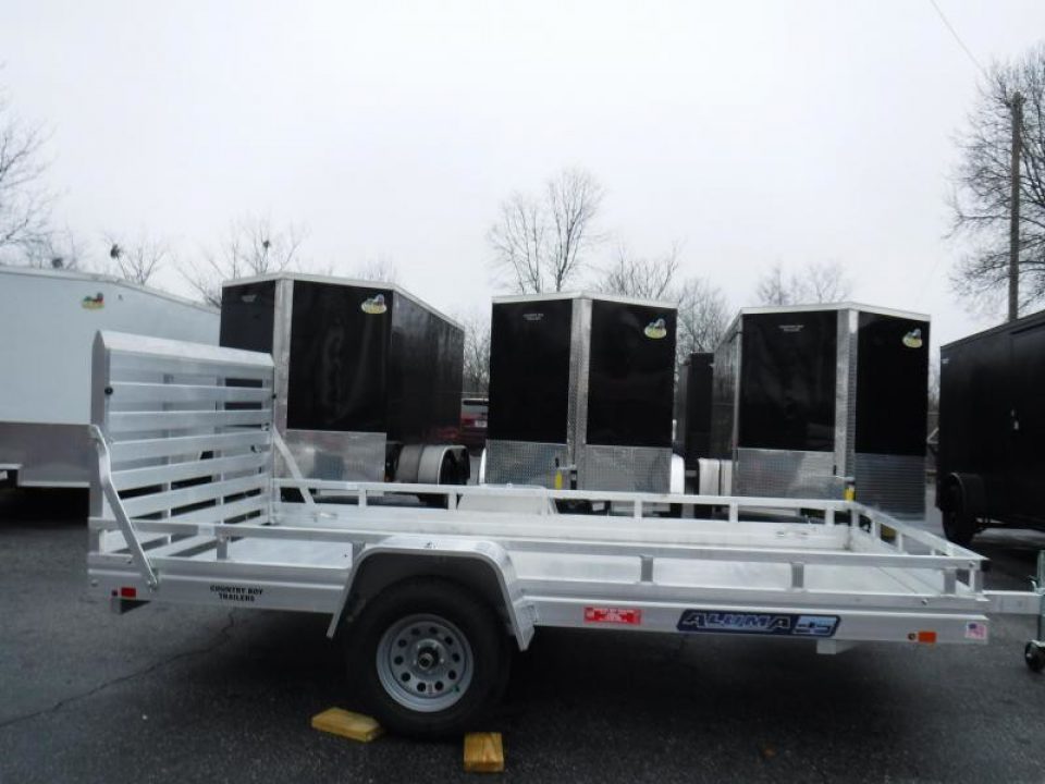 New 2026 Aluma 78''x10' Utility, 14" Sides, Ramp Gate