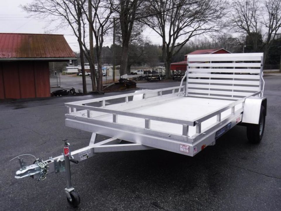 New 2026 Aluma 78''x10' Utility, 14" Sides, Ramp Gate