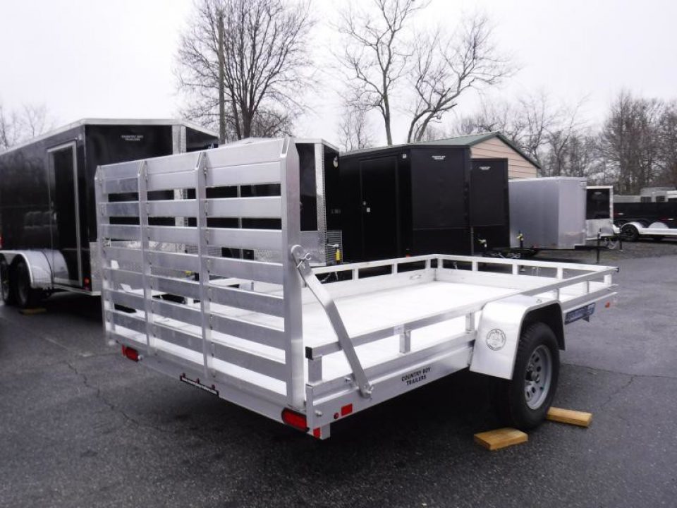 New 2026 Aluma 78''x10' Utility, 14" Sides, Ramp Gate