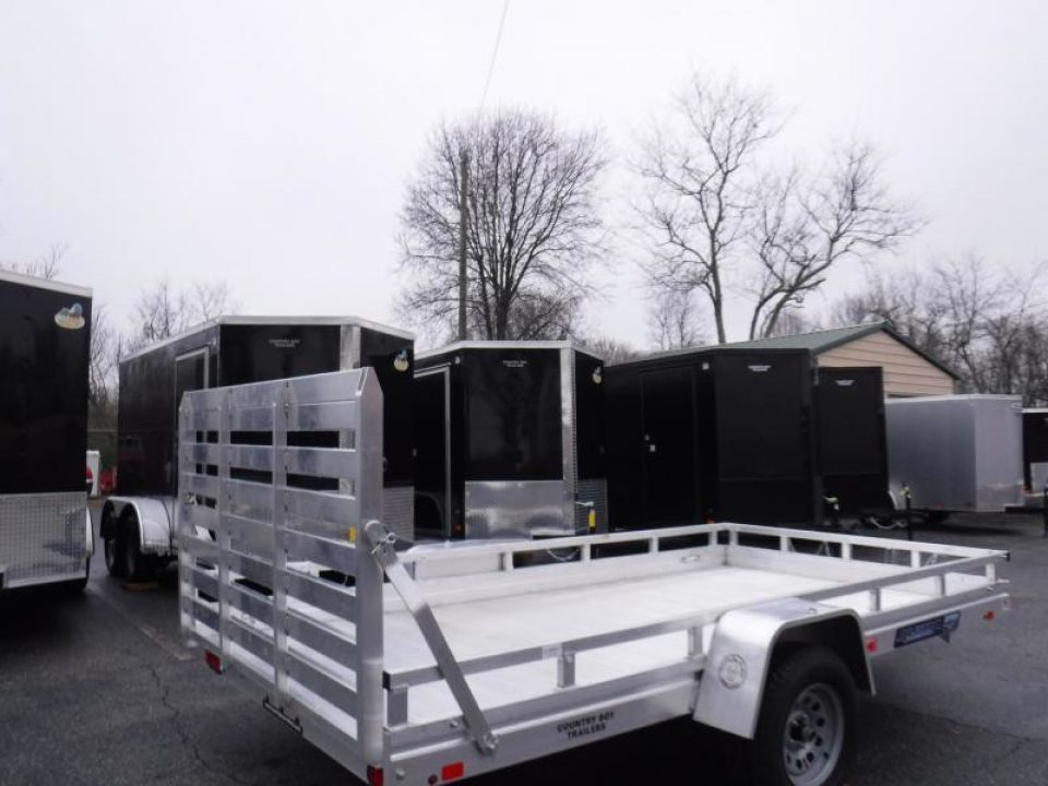 New 2026 Aluma 78''x10' Utility, 14" Sides, Ramp Gate