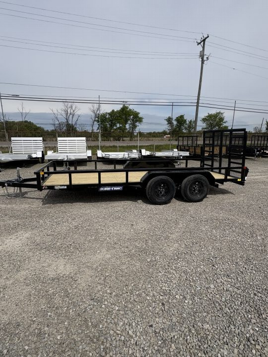 New 2026 Sure-Trac 7 x 16 7K Tube Top Utility Trailer