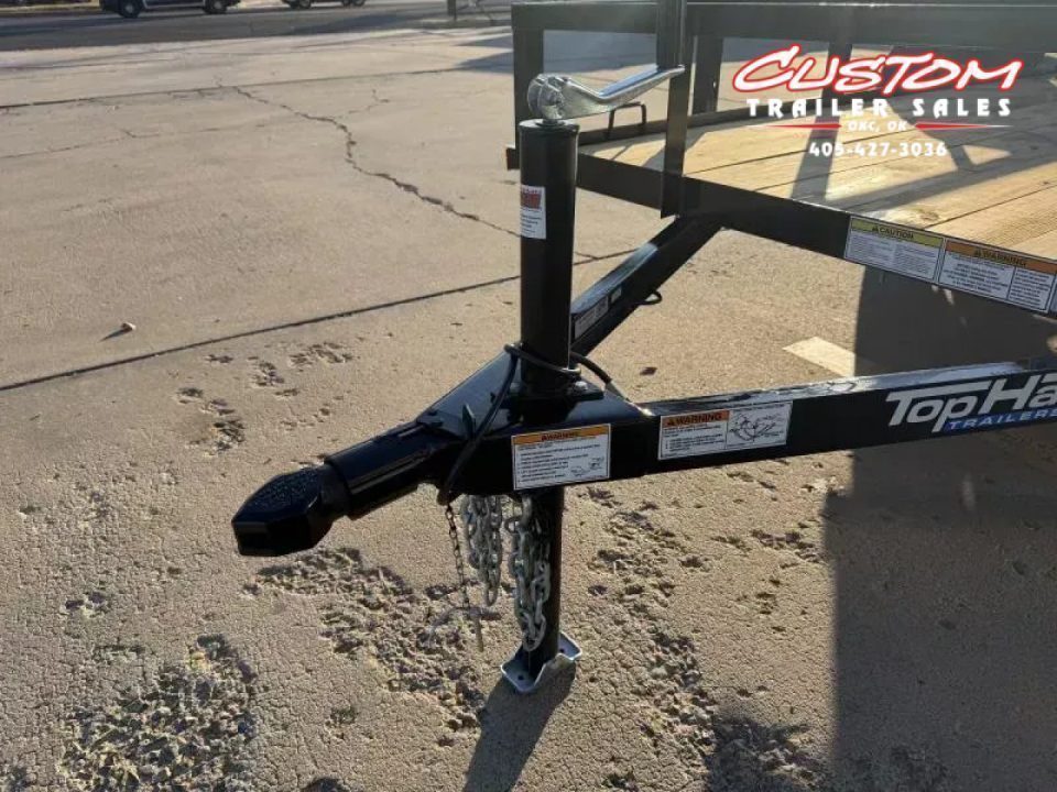 New #263534 2026 TOP HAT DJX 6 X 12 SINGLE AXLE ANGLE TOP 3.5K UTILITY W/ 48" RAMP GATE