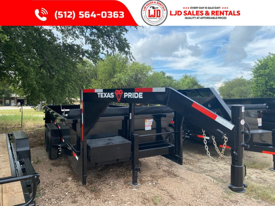 New 2026 Texas Pride - Gooseneck Dump Trailer 16'x2' - Tarp - 16K GVWR -