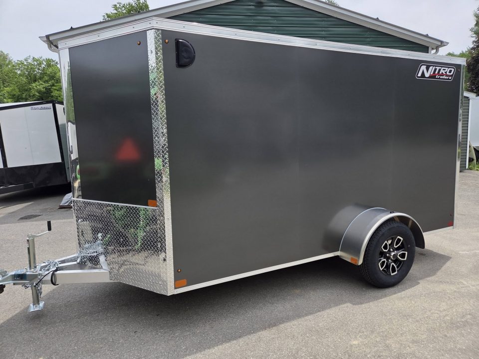 New 2026 Nitro 6x12 aluminum cargo trailer rear ramp torsion axle Cargo / Enclosed Trailer