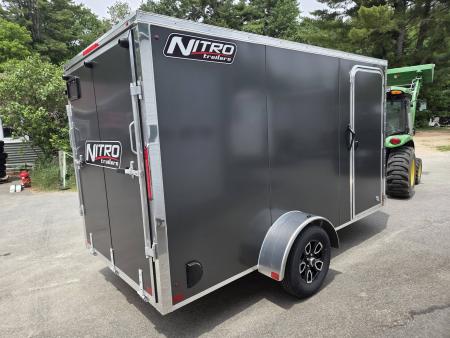 New 2026 Nitro 6x12 aluminum cargo trailer rear ramp torsion axle Cargo / Enclosed Trailer