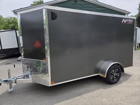New 2026 Nitro 6x12 aluminum cargo trailer rear ramp torsion axle Cargo / Enclosed Trailer