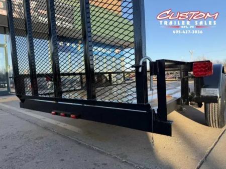 New #263580 2026 TOP HAT DJX 6 X 12 SINGLE AXLE ANGLE TOP 3.5K UTILITY W/ 48" RAMP GATE