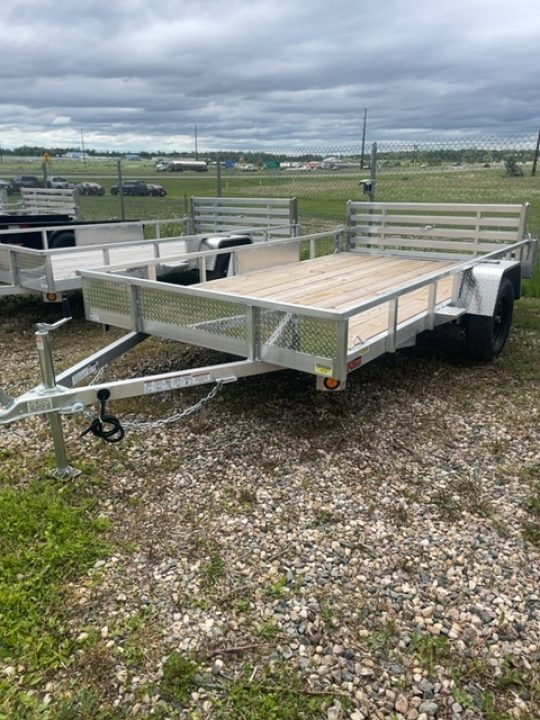 New 2026 Quality Steel and Aluminum 82 X 12 SA ALUM BI FOLD GATE Utility Trailer