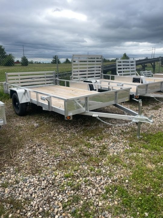 New 2026 Quality Steel and Aluminum 82 X 12 SA ALUM BI FOLD GATE Utility Trailer