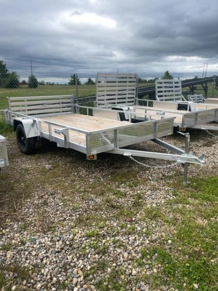 New 2026 Quality Steel and Aluminum 82 X 12 SA ALUM BI FOLD GATE Utility Trailer