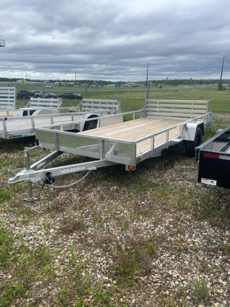 New 2026 Quality Steel and Aluminum 82 X 14 BI FOLD GATE Utility Trailer