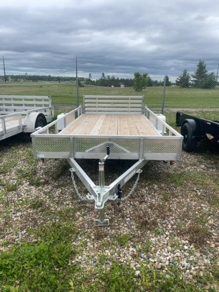New 2026 Quality Steel and Aluminum 82 X 14 BI FOLD GATE Utility Trailer
