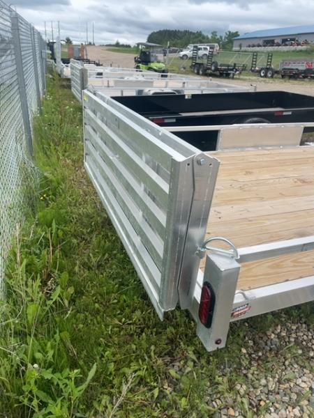 New 2026 Quality Steel and Aluminum 82 X 14 BI FOLD GATE Utility Trailer