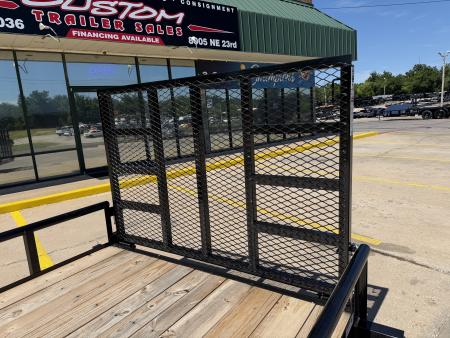 New #261212 2026 TOP HAT DSP 14 X 77 SINGLE AXLE PIPE TOP 3K UTILITY W/ REAR RAMP GATE