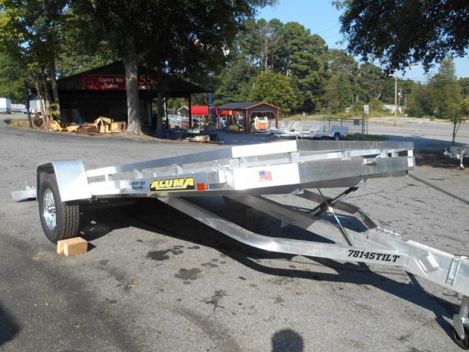 New 2026 Aluma 78"x14' Utility, Full Bed Tilt, All Alum