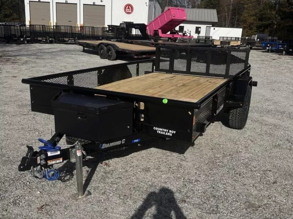 New 2026 Diamond C 83"x12' Utility, Expanded Metal Sides PSA106V
