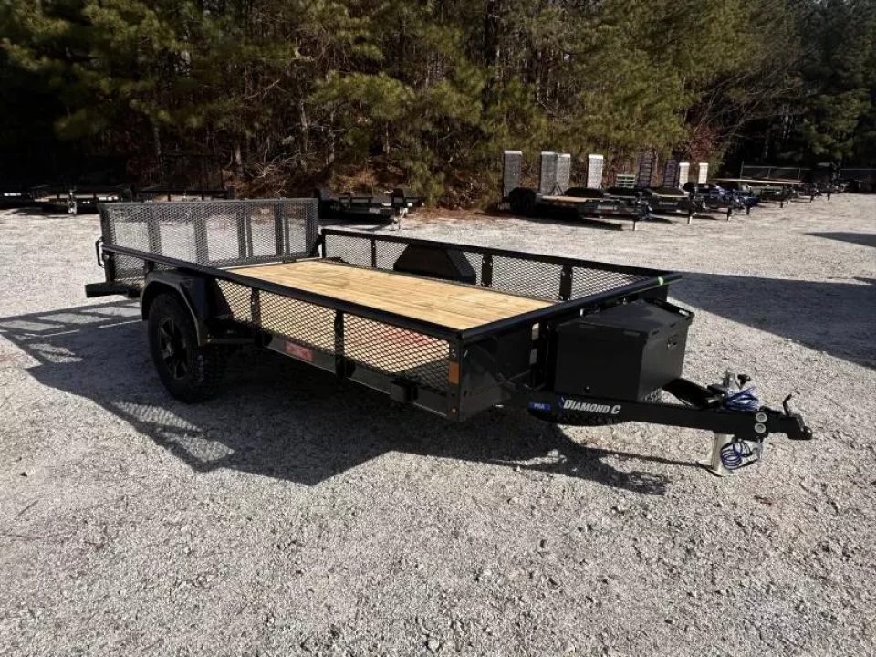 New 2026 Diamond C 83"x12' Utility, Expanded Metal Sides PSA106V