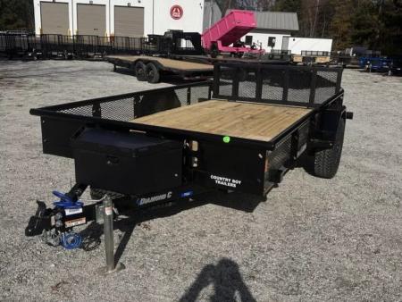 New 2026 Diamond C 83"x12' Utility, Expanded Metal Sides PSA106V