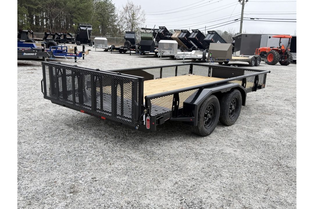 New 2026 Diamond C 14'x83" Tandem Utility, Bi-Fold Gate