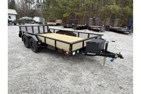New 2026 Diamond C 14'x83" Tandem Utility, Bi-Fold Gate