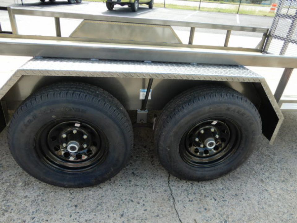 New 2026 Anderson 7x18 Landscape, Ramp Gate & Side Ramps
