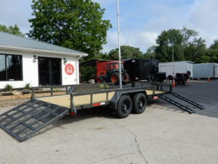 New 2026 Anderson 7x18 Landscape, Ramp Gate & Side Ramps