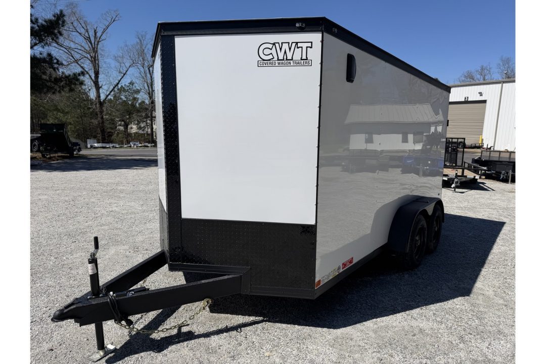 New 2026 Covered Wagon 7'x14' Enclosed, 9900 GVWR, Coin Floor & E-Track Installed
