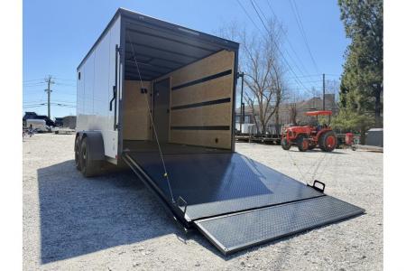 New 2026 Covered Wagon 7'x14' Enclosed, 9900 GVWR, Coin Floor & E-Track Installed