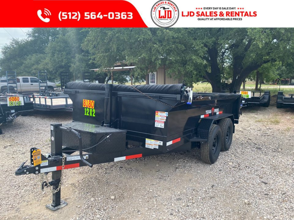 New 2026 Texas Pride Trailers 7' x 12' x 2' Dump Trailer