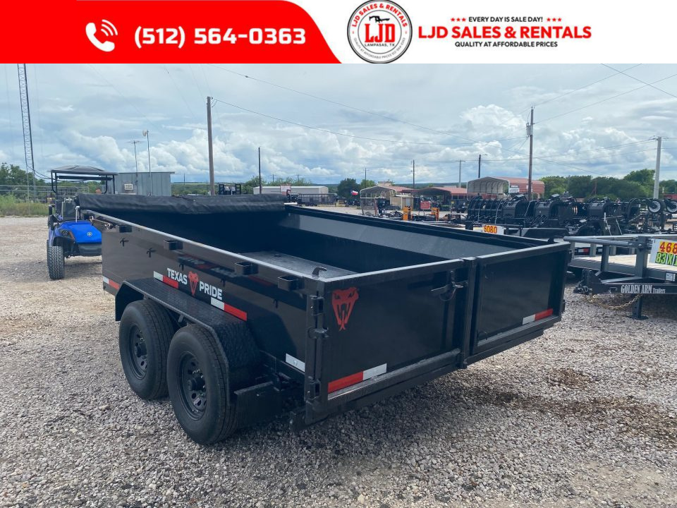 New 2026 Texas Pride Trailers 7' x 12' x 2' Dump Trailer