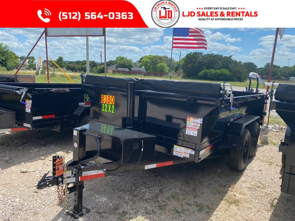 New 2026 Texas Pride Trailers 7' x 12' x 2' Dump Trailer