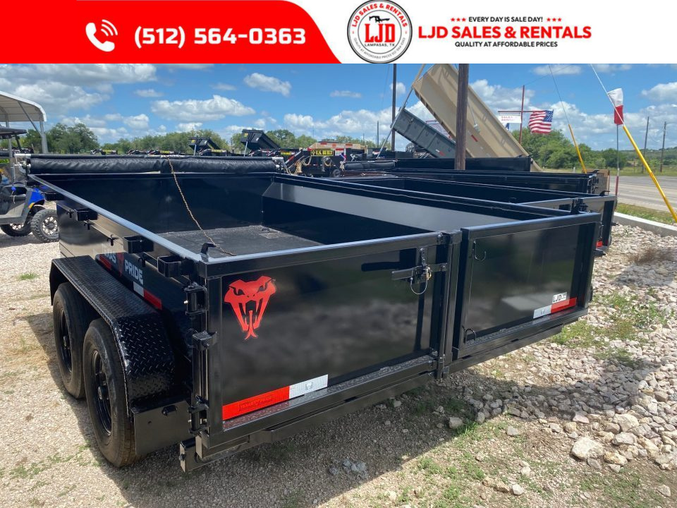New 2026 Texas Pride Trailers 7' x 12' x 2' Dump Trailer