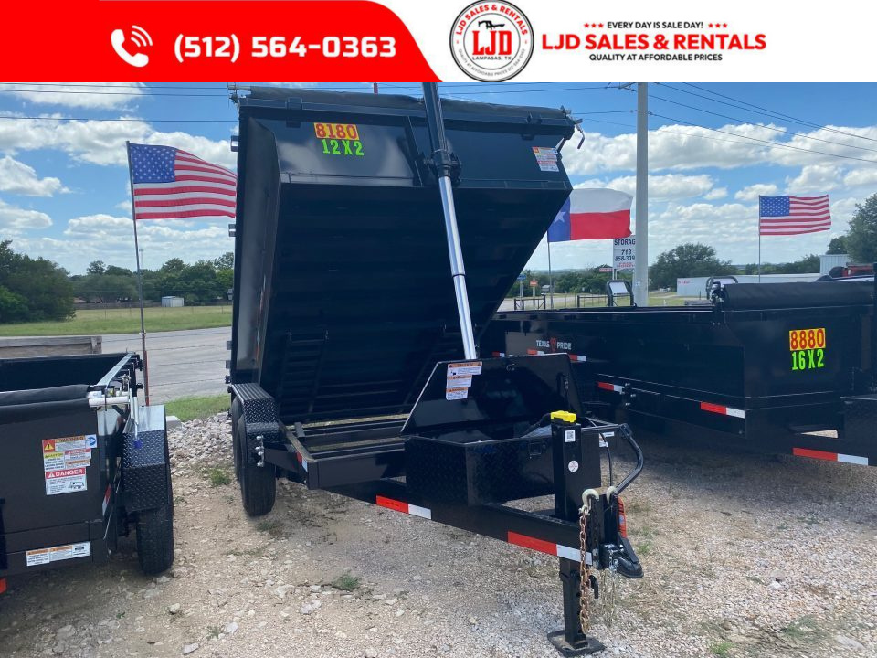 New 2026 Texas Pride Trailers 7' x 12' x 2' Dump Trailer