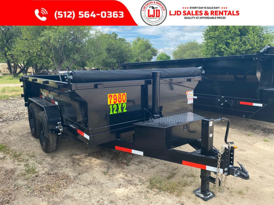 New 2026 Texas Pride Trailers 7' x 12' x 2' Dump Trailer