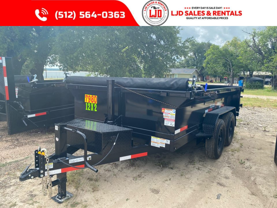New 2026 Texas Pride Trailers 7' x 12' x 2' Dump Trailer