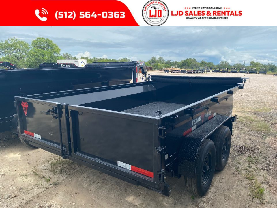New 2026 Texas Pride Trailers 7' x 12' x 2' Dump Trailer