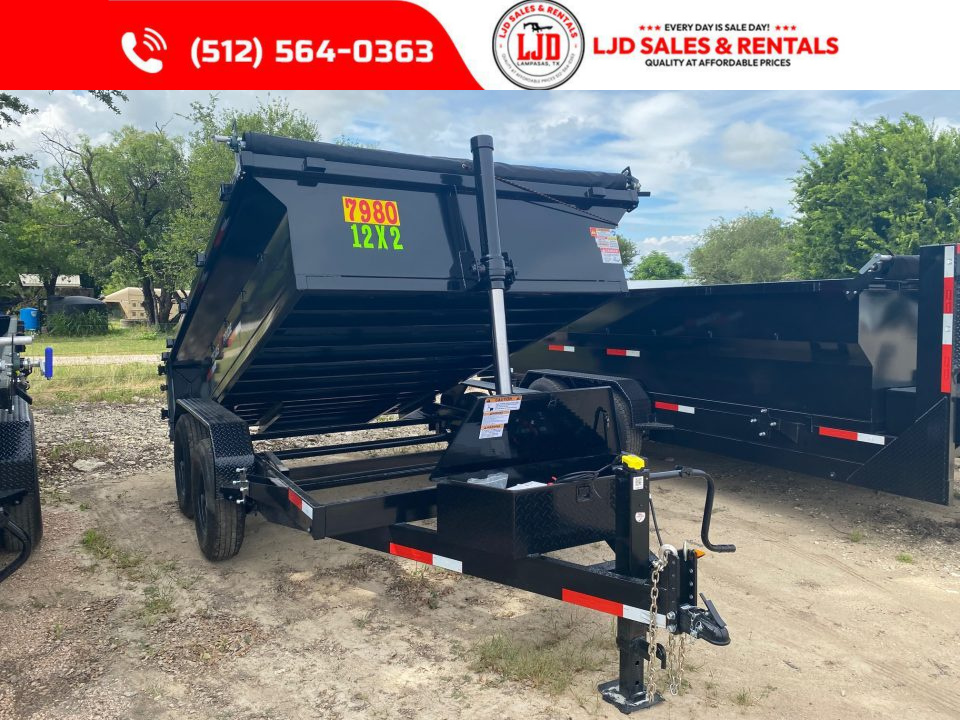 New 2026 Texas Pride Trailers 7' x 12' x 2' Dump Trailer