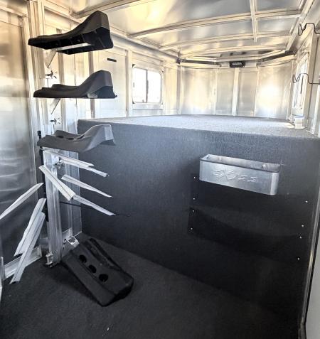 Used 2022 Exiss Trailer 4 Horse Gooseneck Slant Load